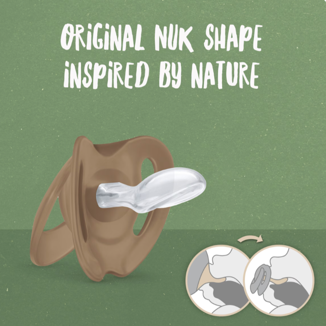 NUK for Nature Silicone Soothers 6-18m (Two Pack)