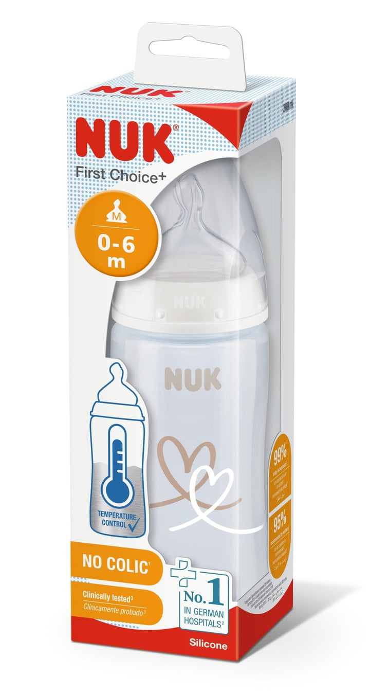 NUK First Choice Bottle: No Colic + Temperature Control - Sprout Organic