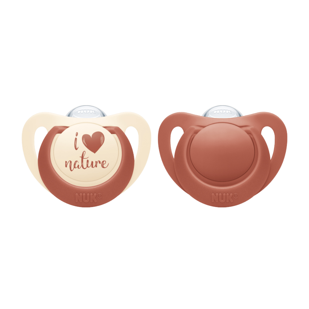 NUK for Nature Silicone Soothers 6 - 18m (Two Pack) - Sprout Organic